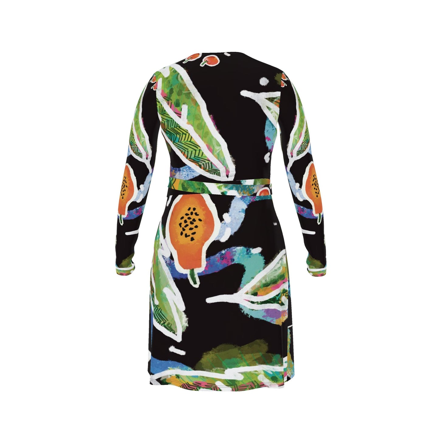 Wrap Dress in “Island Harvest”