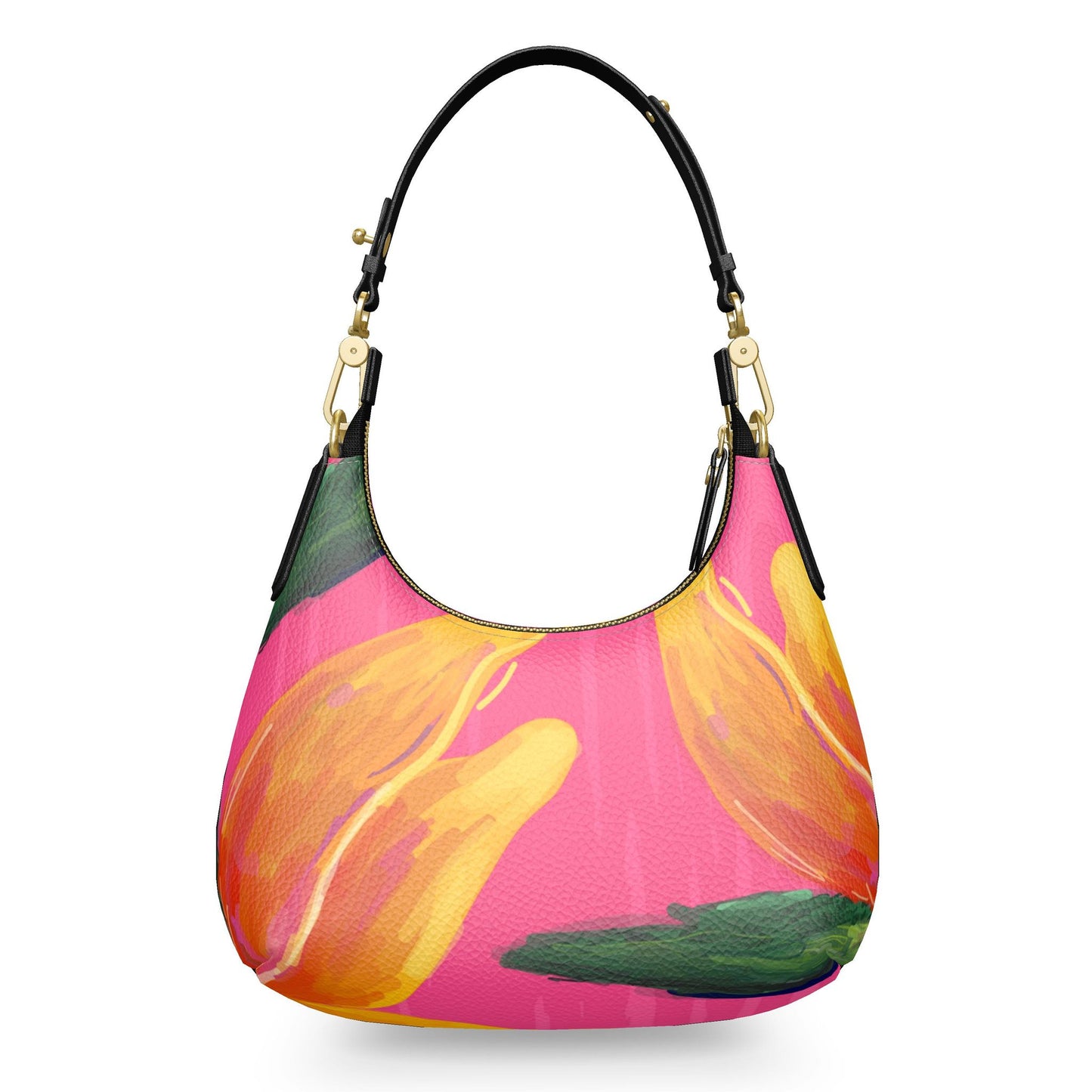 Mini Curve Bag in “Oiseau de Paradis”