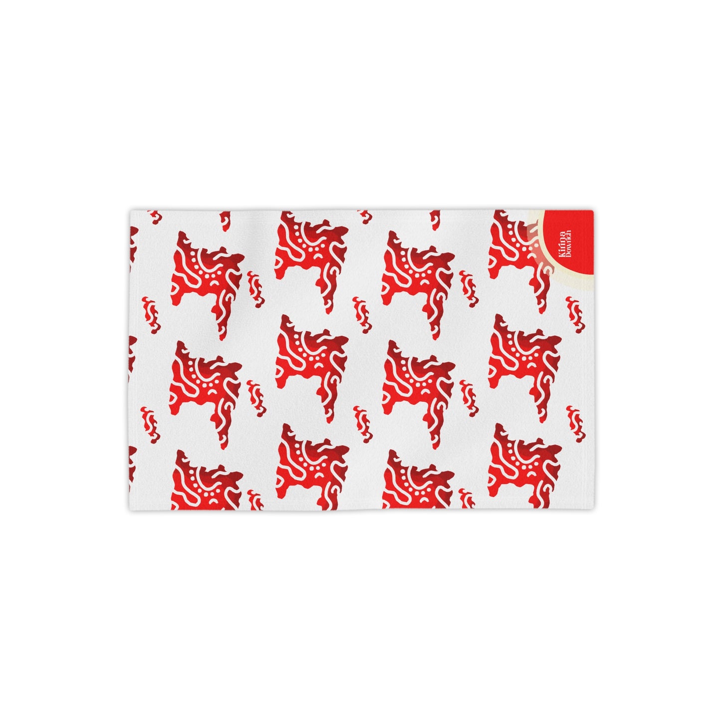 “Patriotic Islands” Patterned Beach Towel — Bold Graphic & Abstract Design