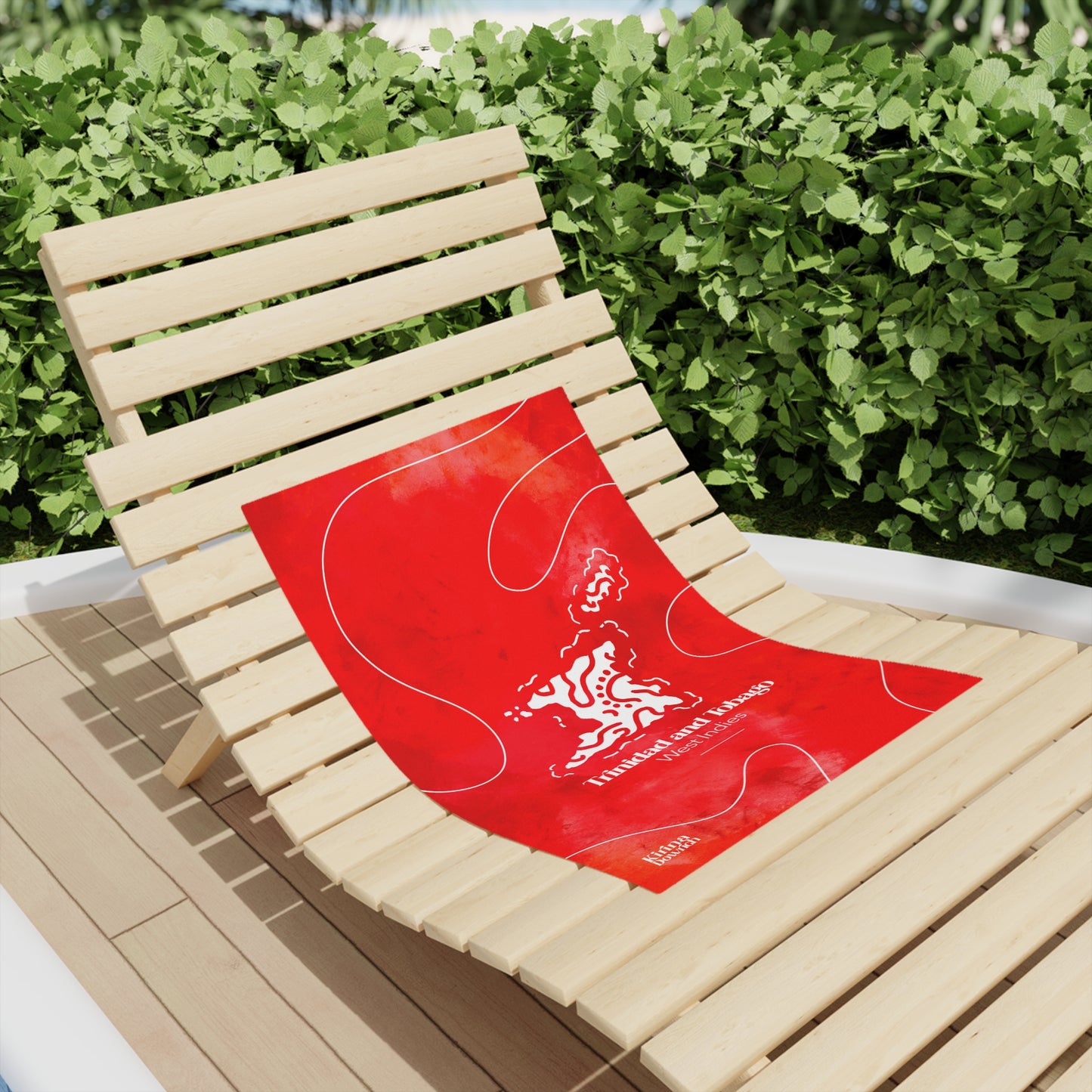 “Trinidad and Tobago” Beach Towel — Bold Graphic & Contemporary Design