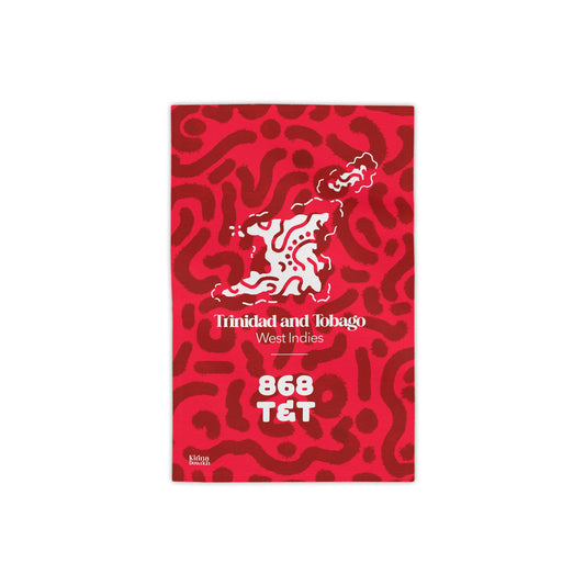 “868 T&T” Patterned Beach Towel — Bold Graphic & Abstract Maze Design