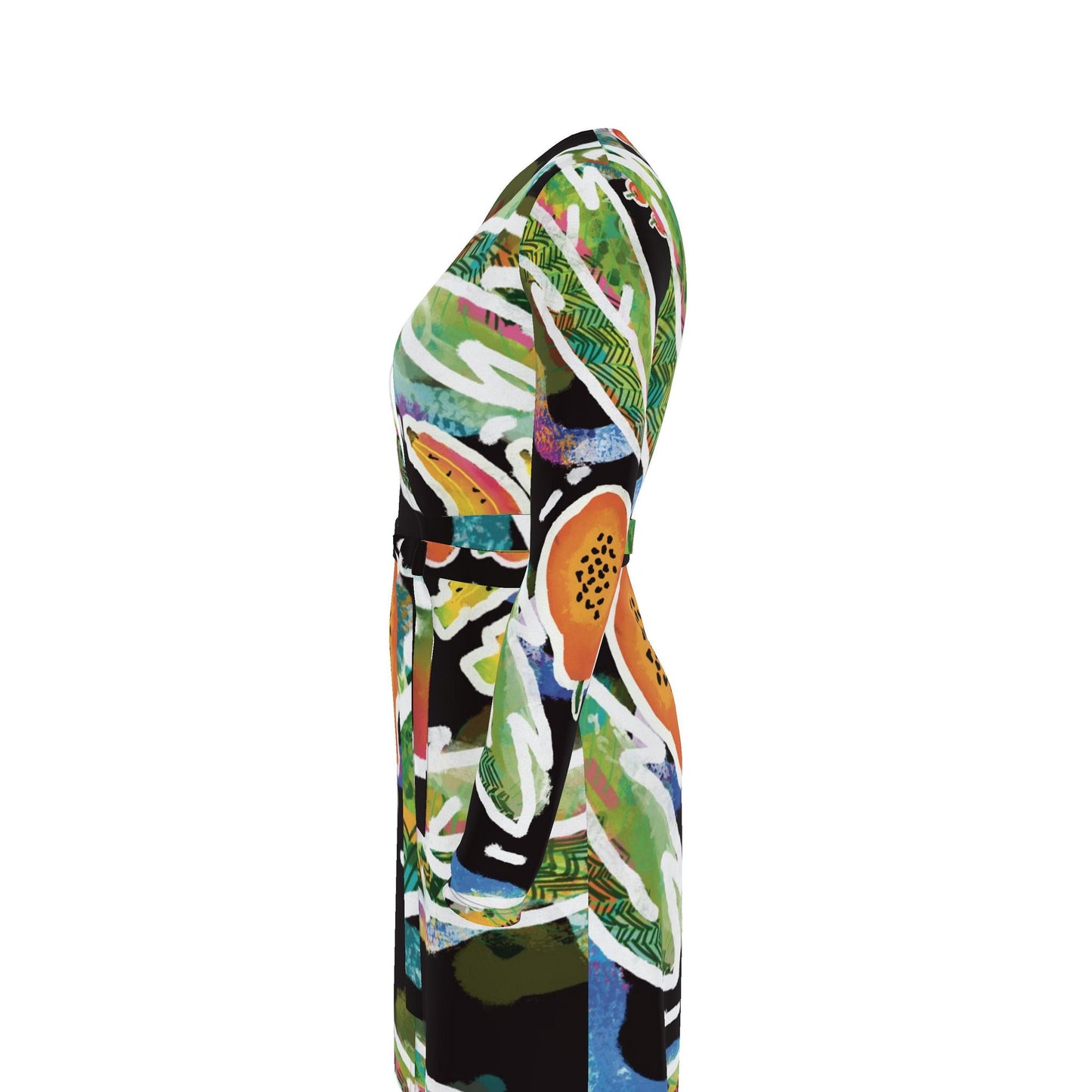 Wrap Dress in “Island Harvest”