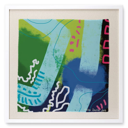 Framed Silk Scarf in “Tucuche”