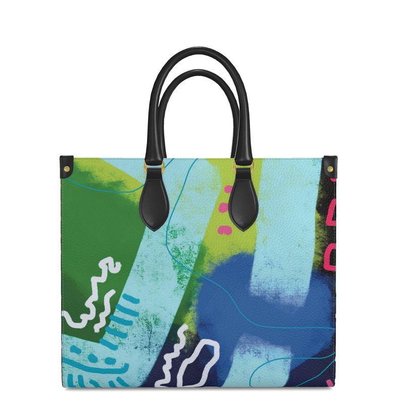 “Tucuche” Leather Shopper Bag