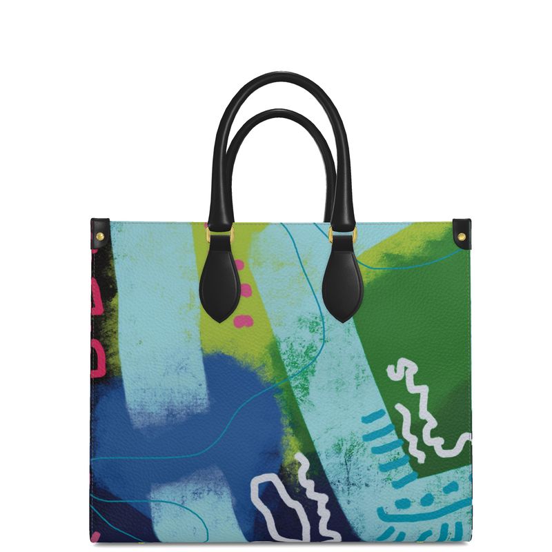 “Tucuche” Leather Shopper Bag