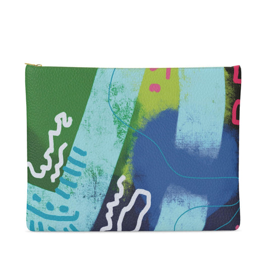 “Tucuche” Leather Clutch Bag