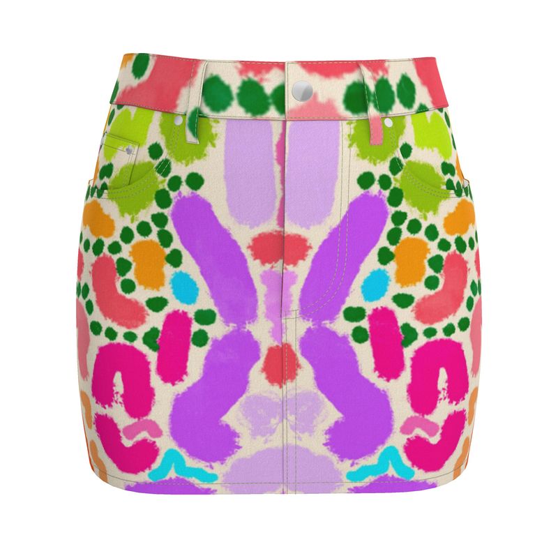 “Masquerade 2.0” Denim Mini Skirt