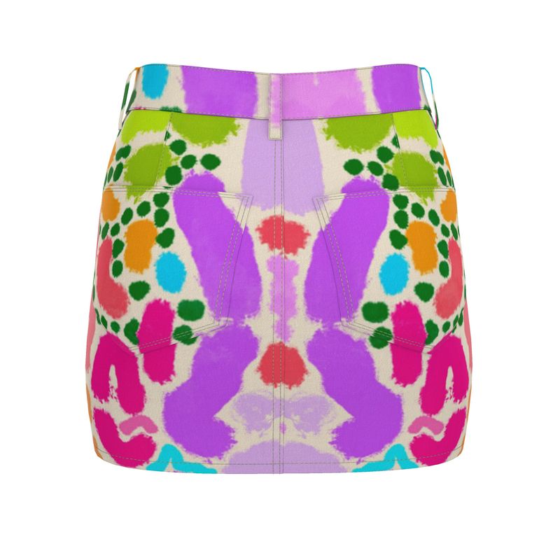 “Masquerade 2.0” Denim Mini Skirt