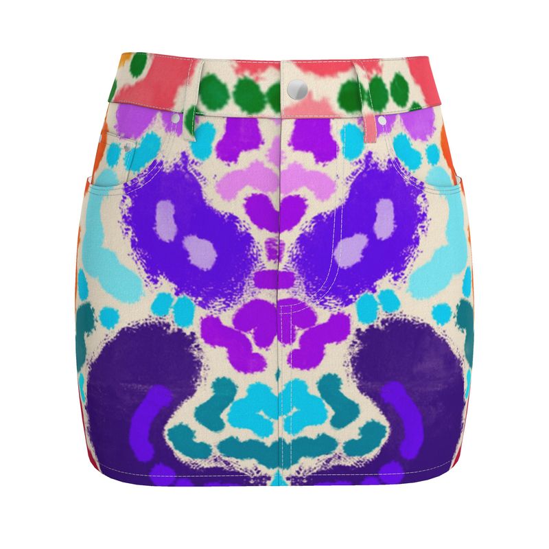 “Masquerade 3.0” Denim Mini Skirt