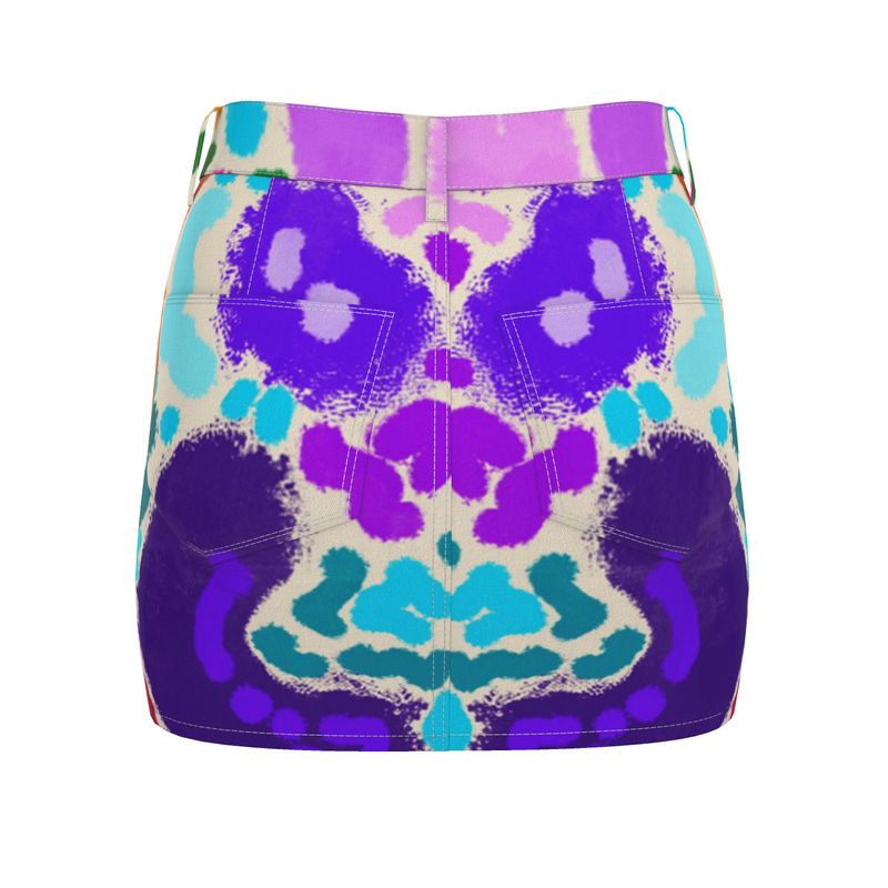“Masquerade 3.0” Denim Mini Skirt