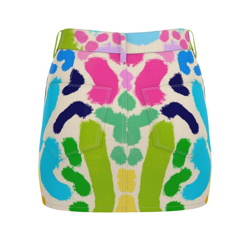 “Masquerade” Denim Mini Skirt