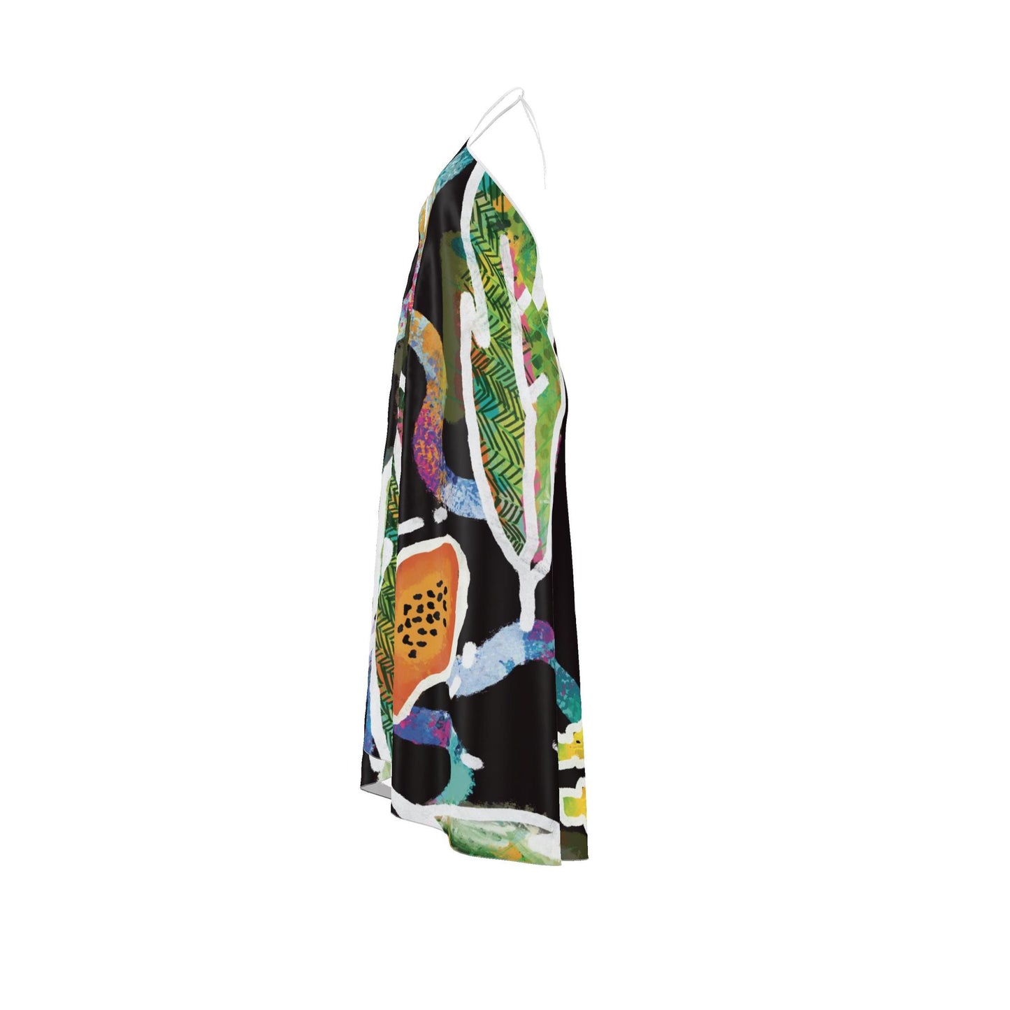 Halterneck backless dress