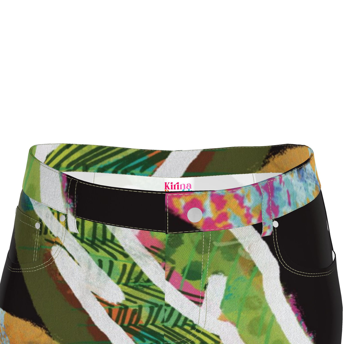 “Island Harvest” Denim Maxi Skirt
