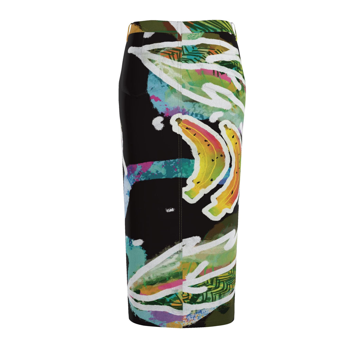 “Island Harvest” Denim Maxi Skirt