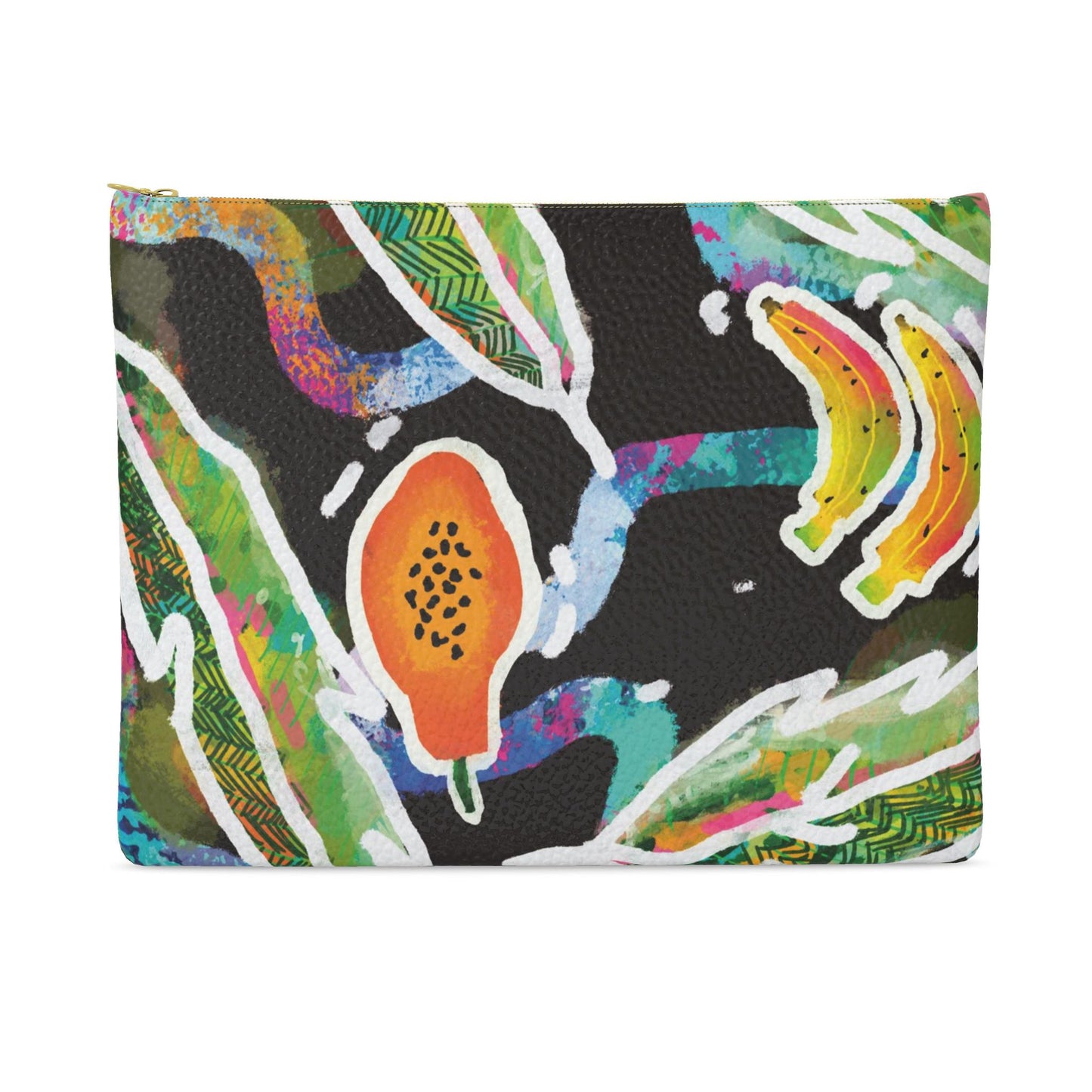 “Island Harvest” Leather Clutch Bag