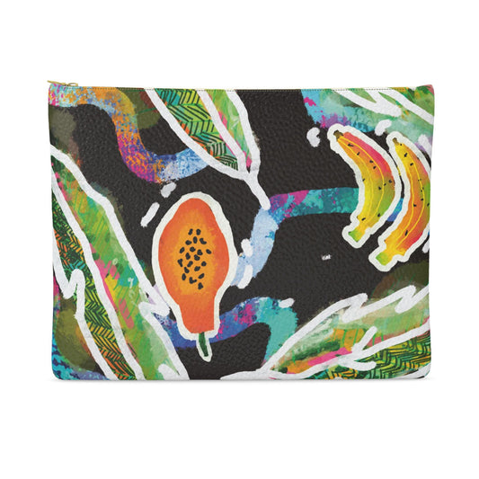 “Island Harvest” Leather Clutch Bag