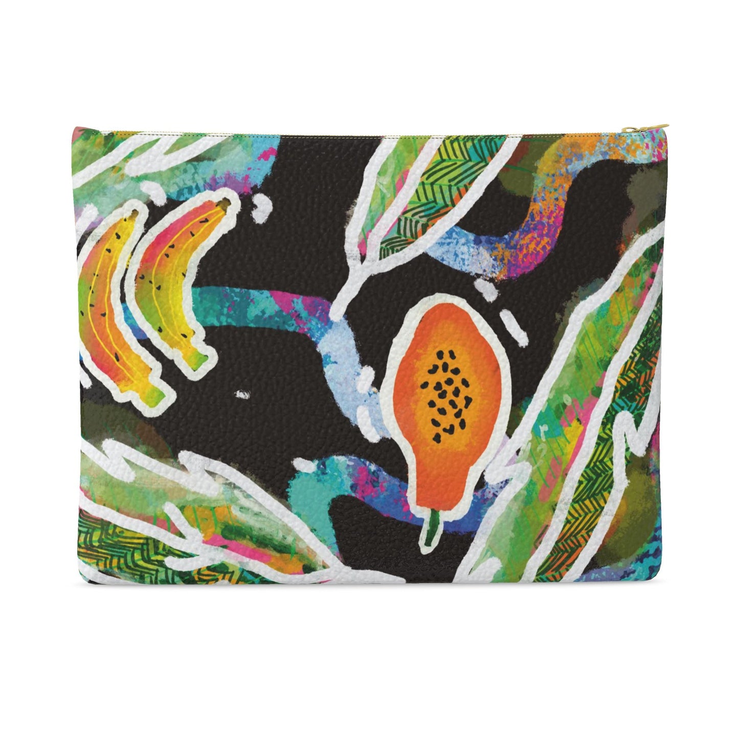 “Island Harvest” Leather Clutch Bag