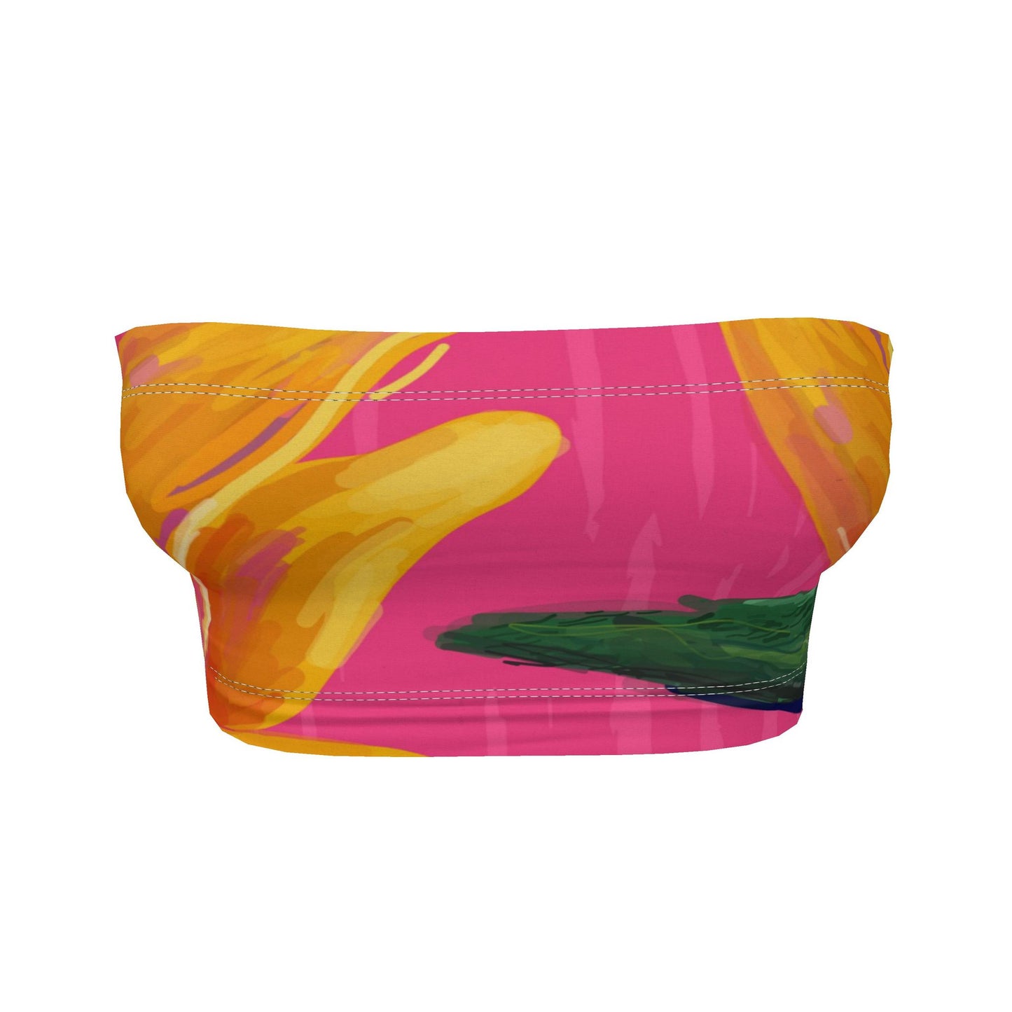 Bandeau Boob Tube in “Oiseau de Paradis”