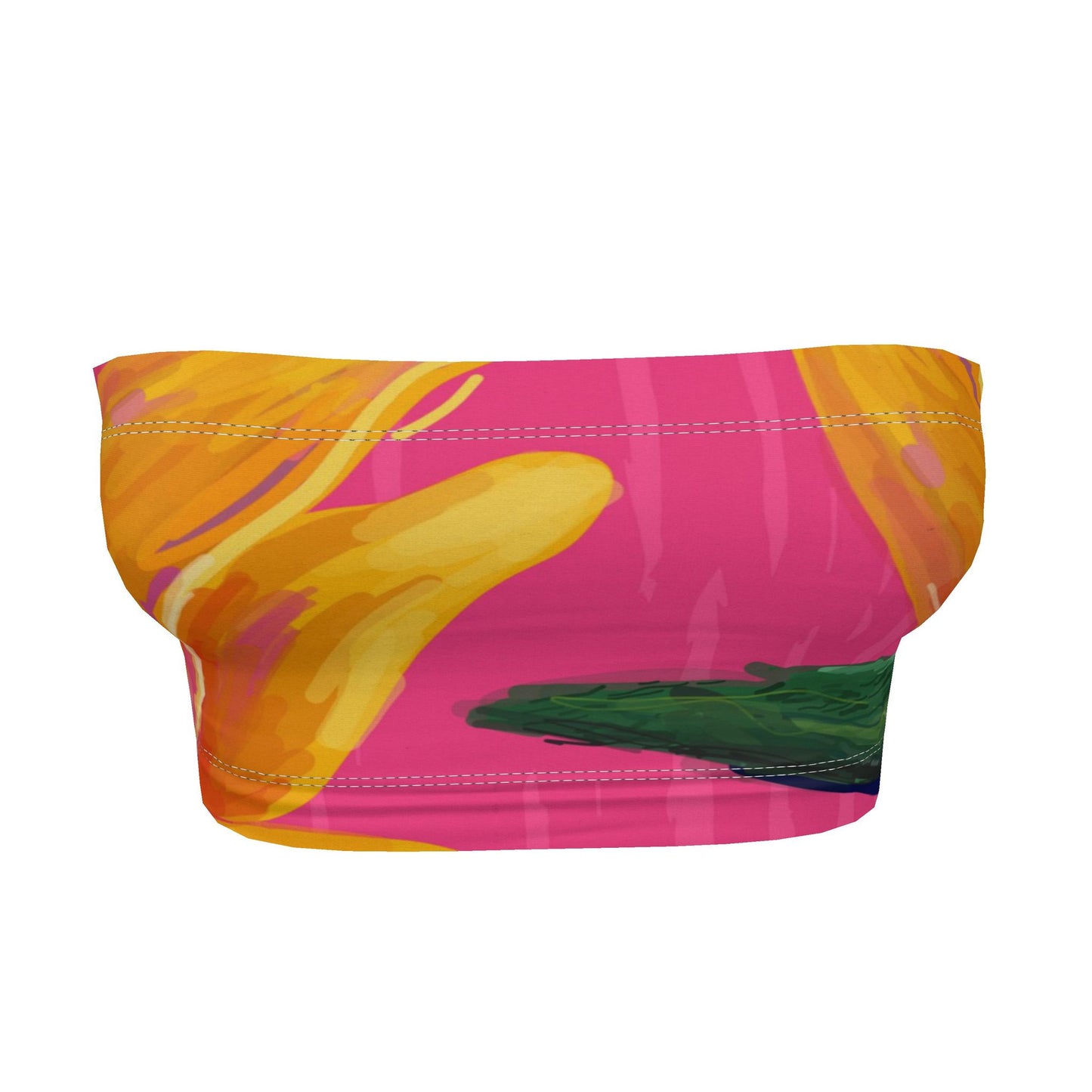 Bandeau Boob Tube in “Oiseau de Paradis”