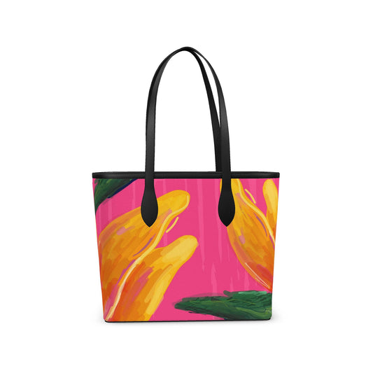 Leather City Shopper in “Oiseau de Paradis”