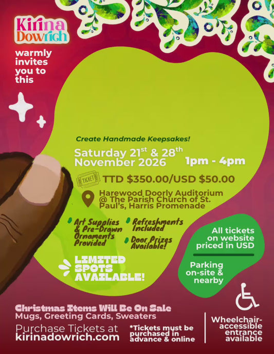 Paint By The Numbers Christmas Ornaments • Art Party • Saturday 21st & 28th November 2026